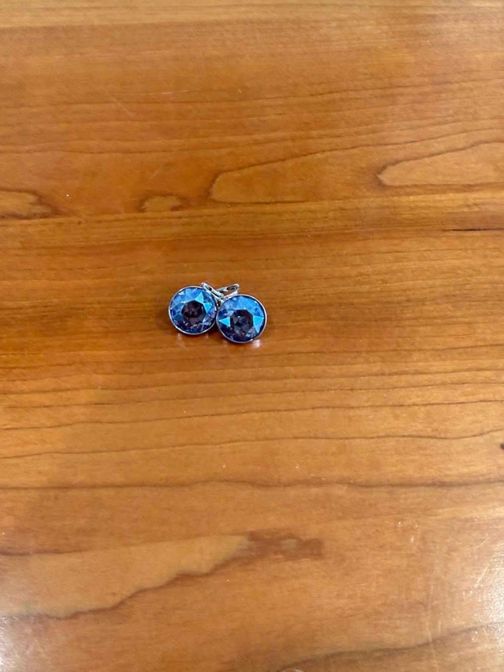 Swarovski Blue Crystal Drop Earrings
